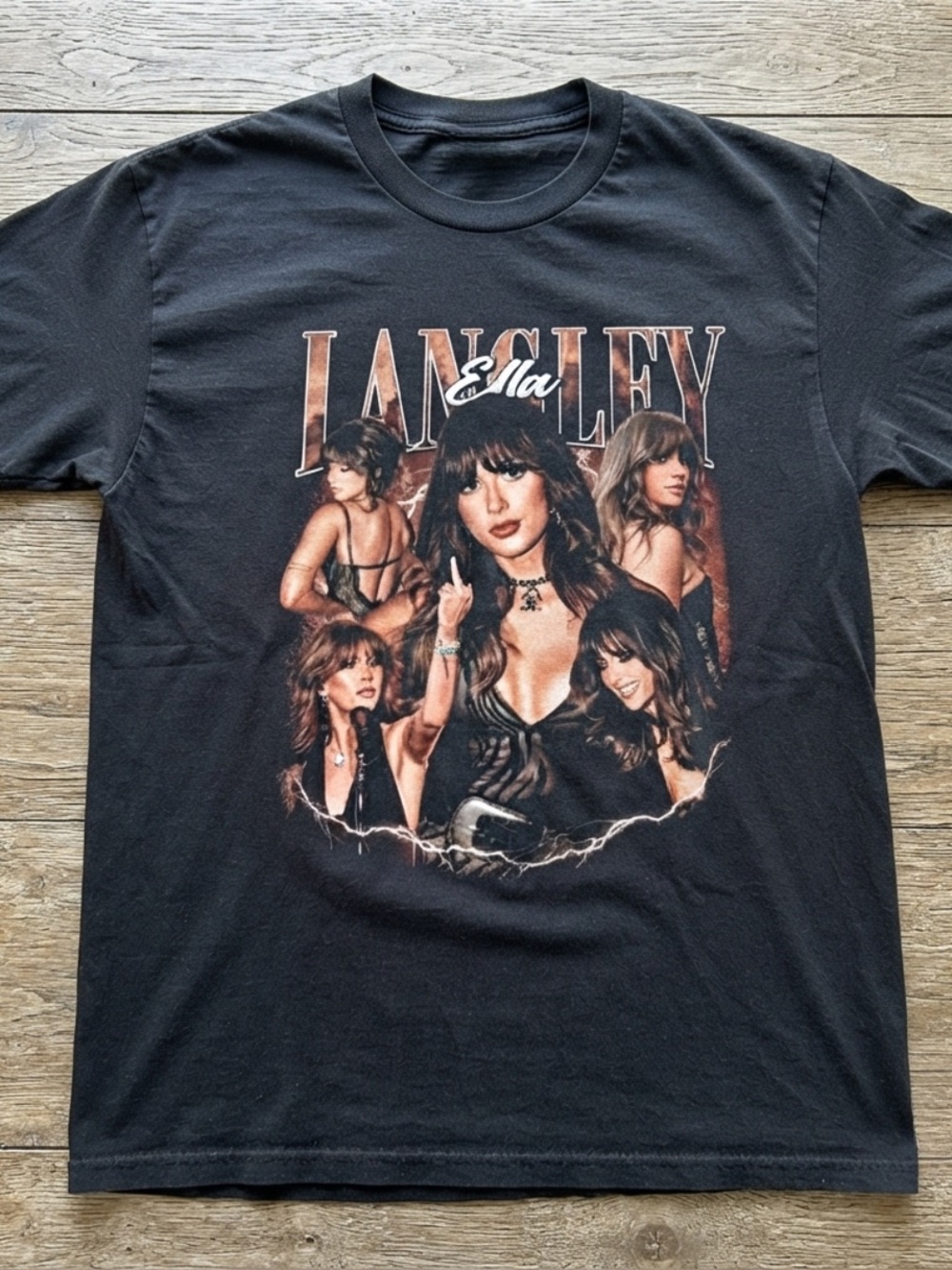Gildan Black Langley & Mai Graphic Tee